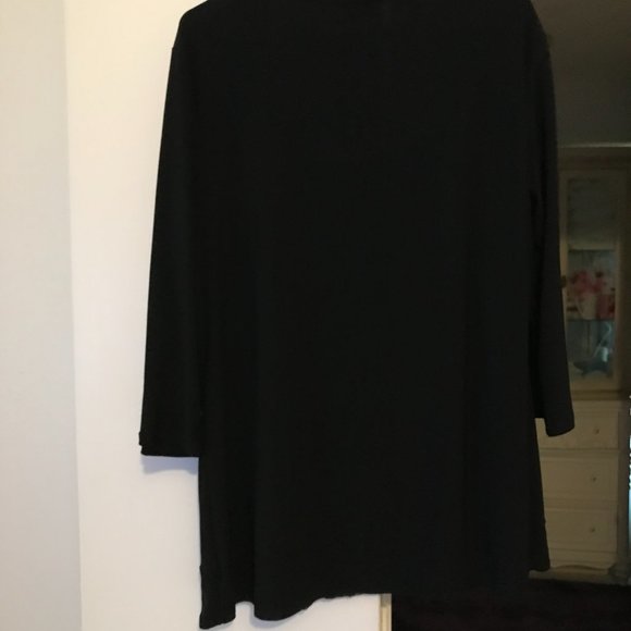 American City Wear 3X black jacket tunic with sparkly mock tank attached. - Picture 13 of 16